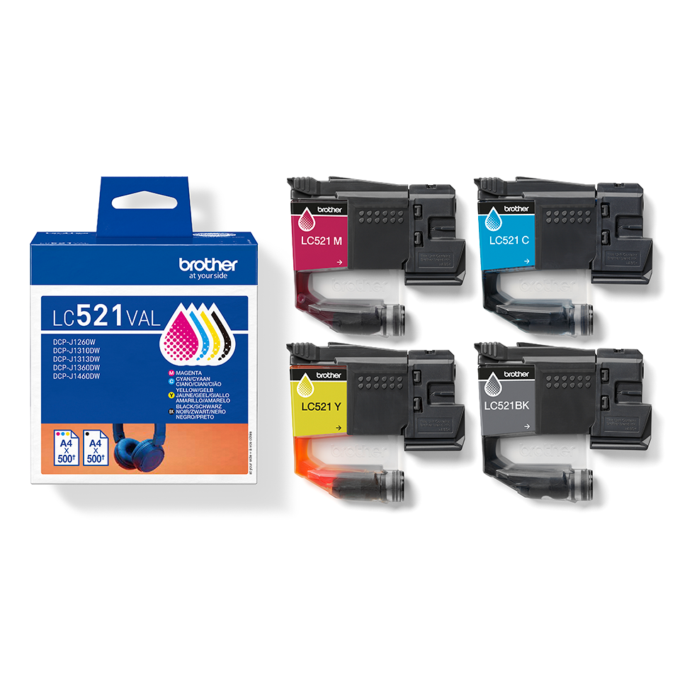 LC521VAL | Original supplies in multipack | Brother