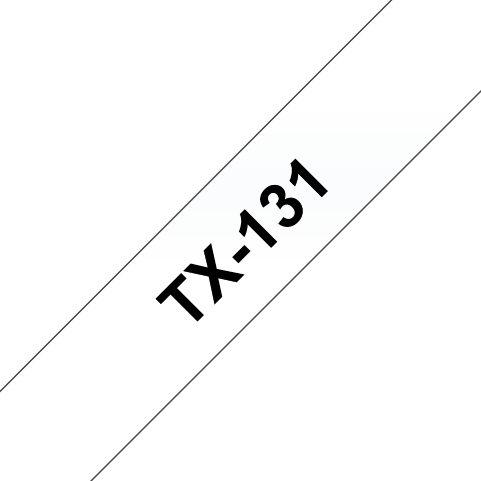 TX-131 | Labels zwart op transparant | Brother