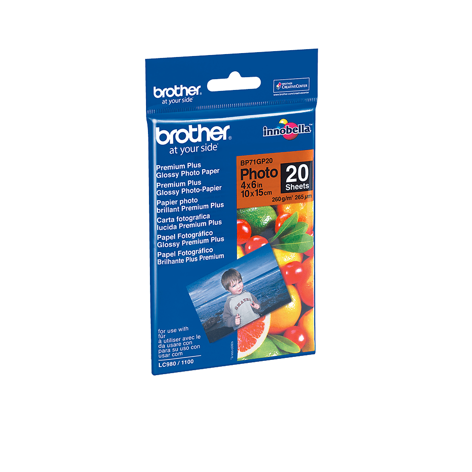 Brother BP71GP20 Glossy 10 x 15 cm Photo Paper