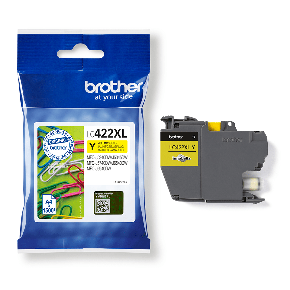Brother LC422XLY Yellow Ink Cartridge