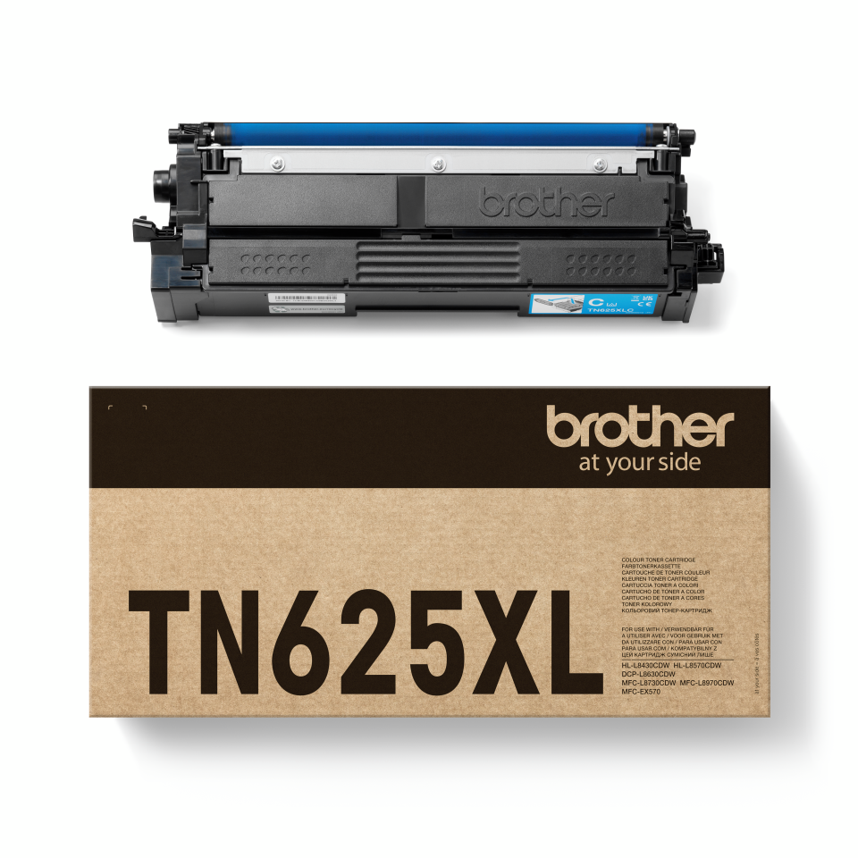 Brother TN625XLC Cyan Toner (High Yield)