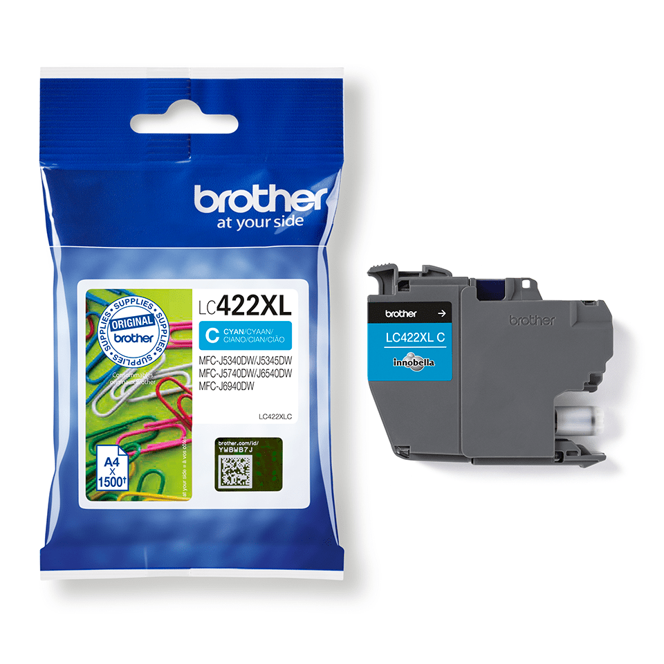 Brother LC422XLC Cyan Ink Cartridge