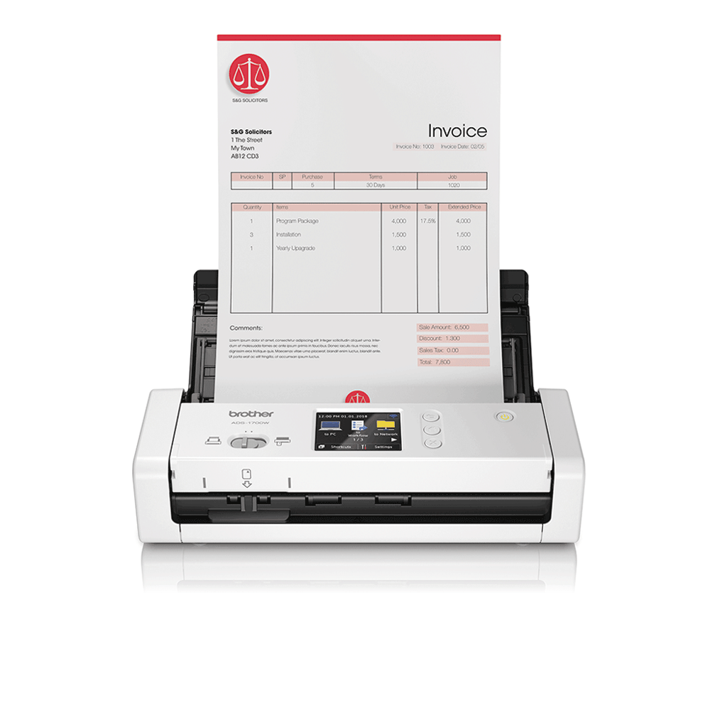 ADS-1700W | Compact Document Scanner | Brother