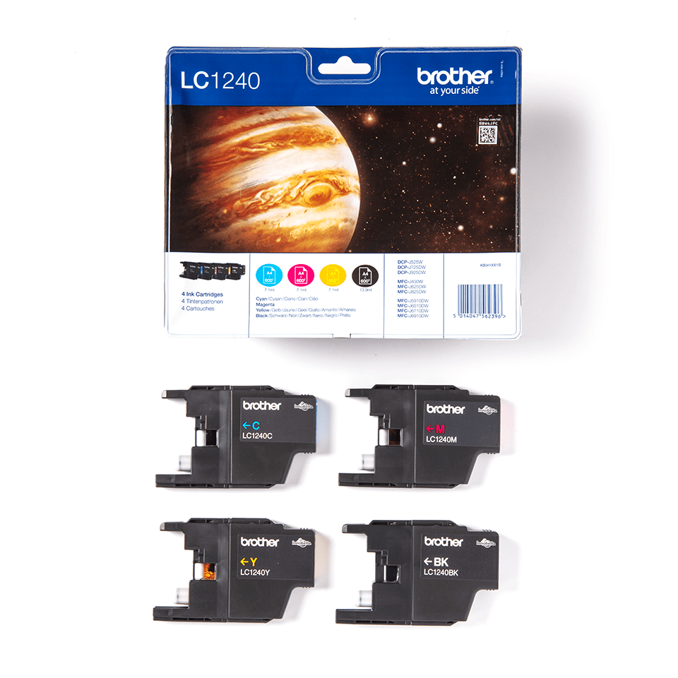 LC1240 Pack de 4 cartuchos, Brother