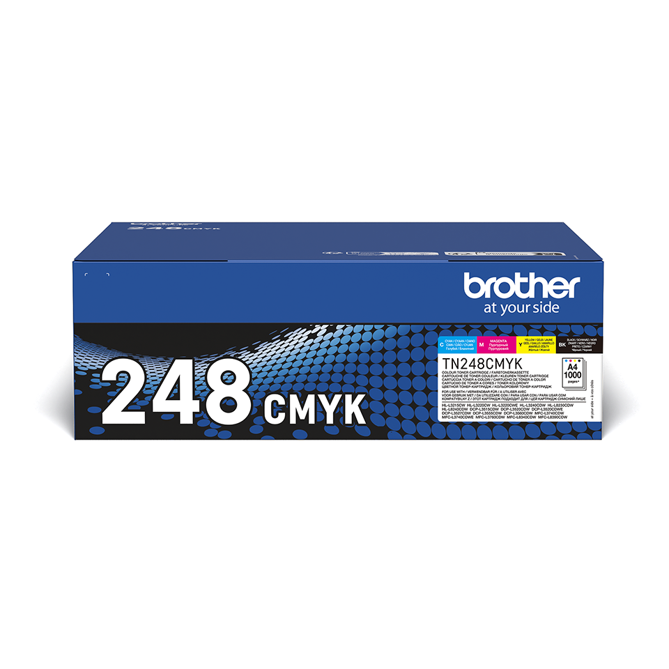 Brother TN248VAL Toner Value Pack (4 Cartridges)