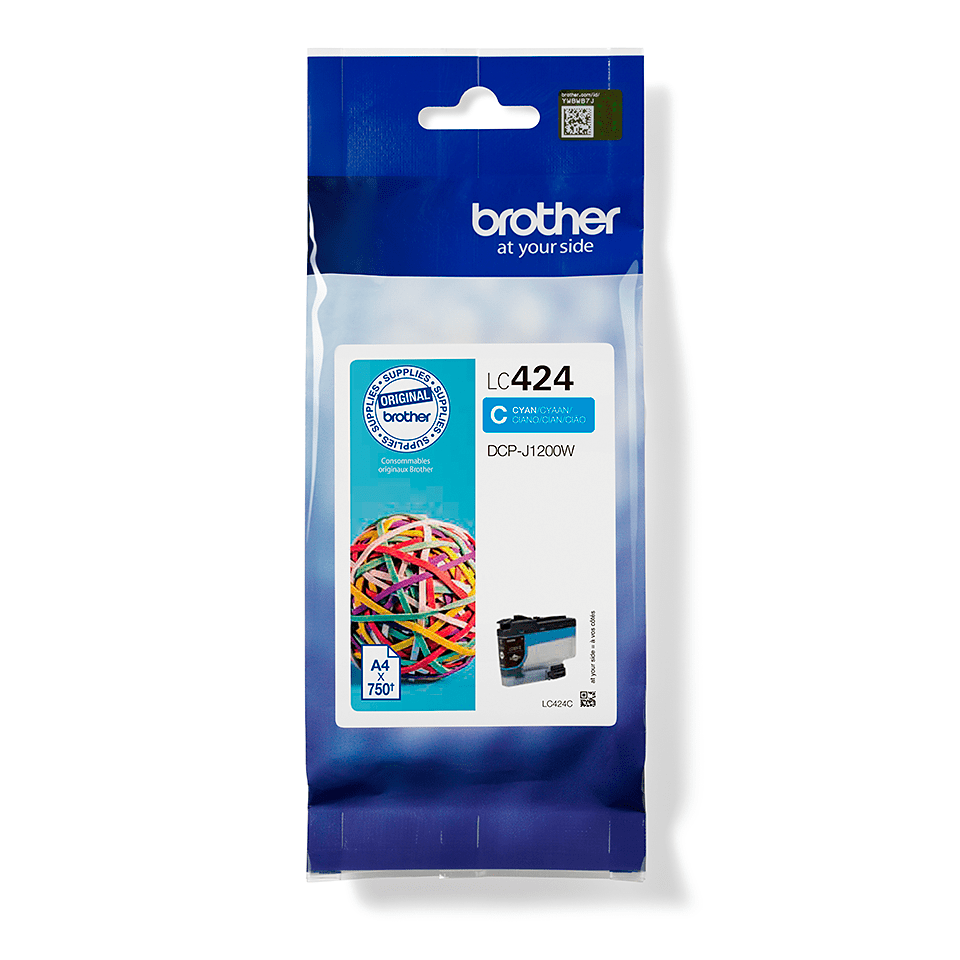 BROTHER LC-424 BK CARTUCCIA COMPATIBILE NERO 750 PAGINE DCP-J 1200 Series