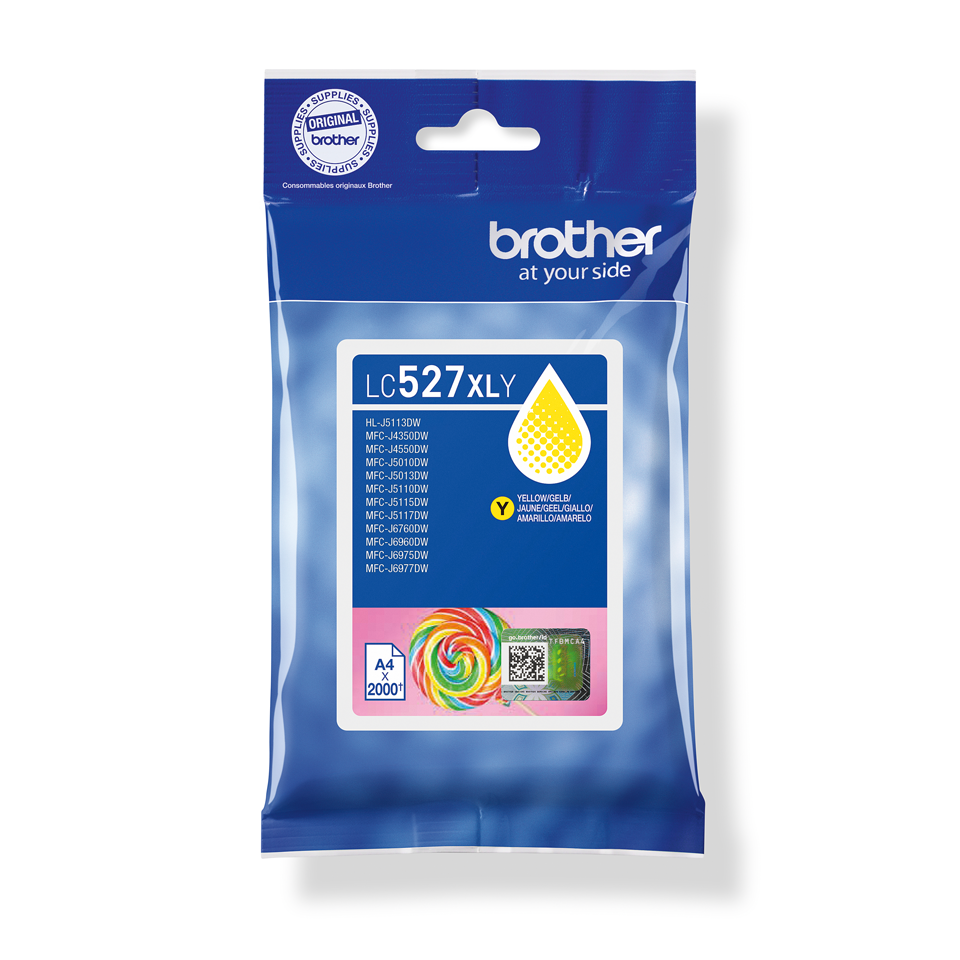 Brother LC527XLY Yellow Ink Cartridge