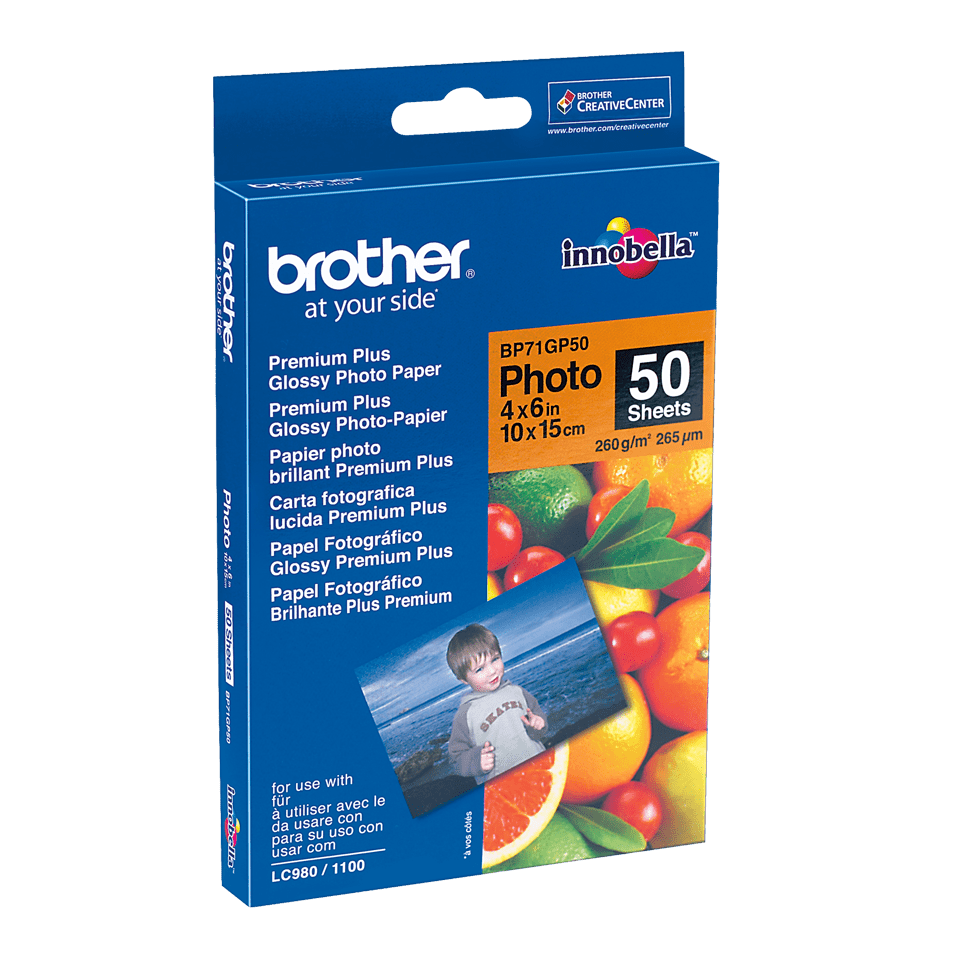 Brother BP71GP50 Glossy 10 x 15 cm Photo Paper