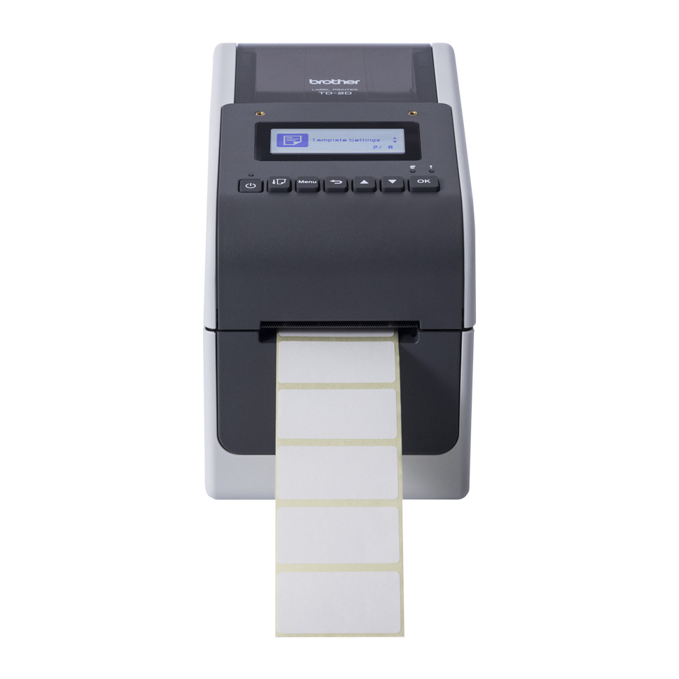 TD-2350D300 2-inch label printer with LCD screen, Wi-Fi and Bluetooth