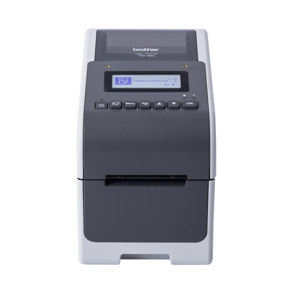 TD-2350D300 2-inch label printer with LCD screen, Wi-Fi and Bluetooth